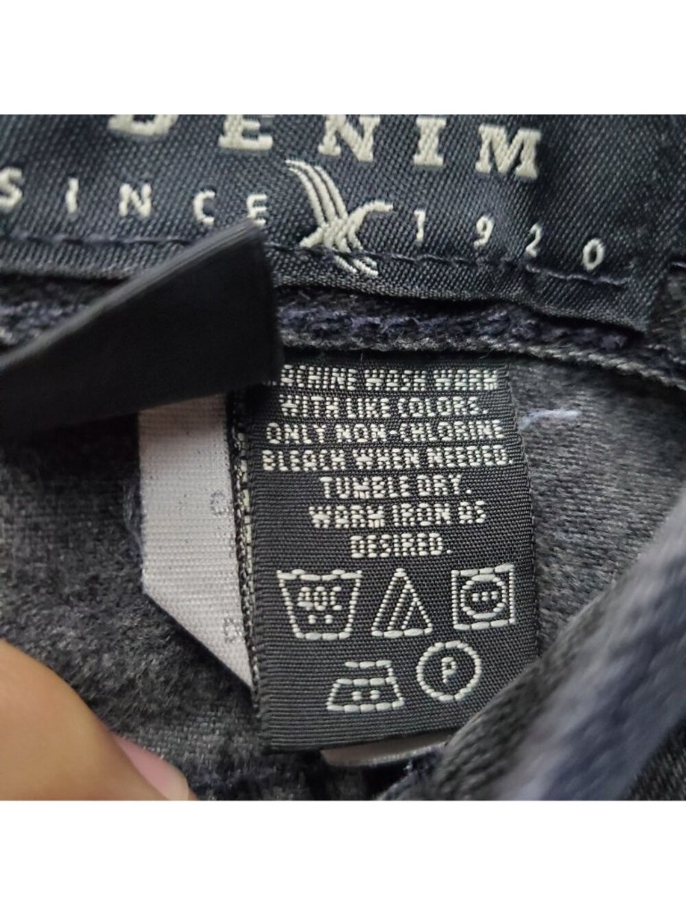 Eddie Bauer Jeans Womens Size 10 Black Denim Straight Relaxed Fit USA *Read* - Picture 6 of 15